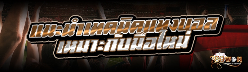 แนะนำเทคนิคแทงบอล เหมาะกับมือใหม่ 