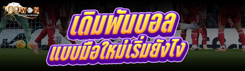 เดิมพันบอล แบบมือใหม่เริ่มยังไง